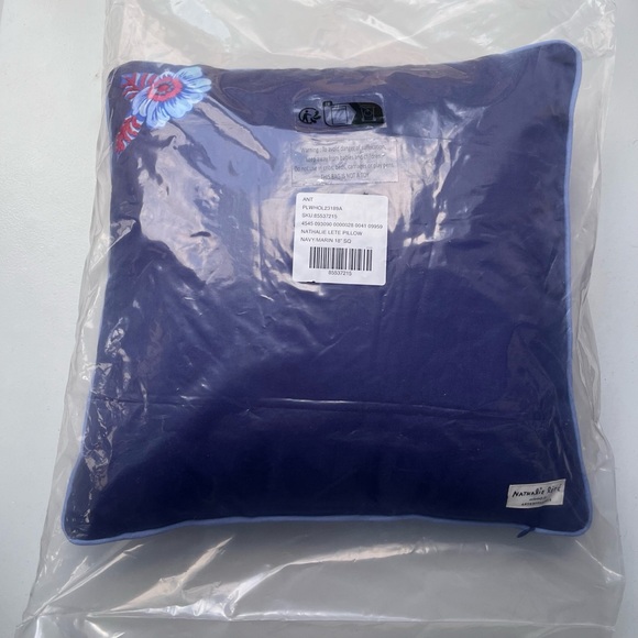 NWT Anthropologie Nathalie Lete Embroidered Pillow - Picture 7 of 10